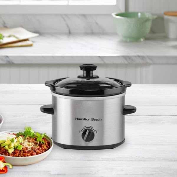 Hamilton Beach 1.8L Slow Cooker Silver