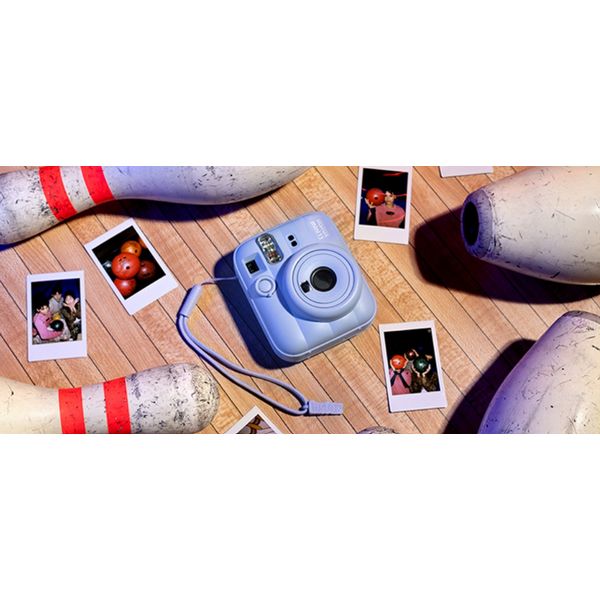 Fujifilm Instax Mini 13 Frost Blue Instant Camera + 20-Pack Film Bundle (Glossy & Black Edge)