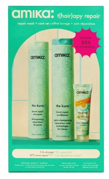 Amika T(Hair)Apy Repair Wash & Care Set