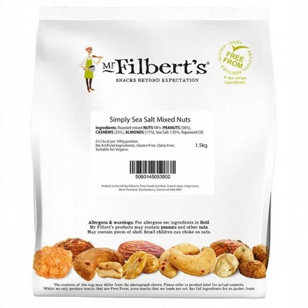 Mr Filbert's Simply Sea Salt Mixed Nuts 1.5kg